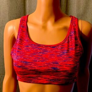 Ladies Crop Top
Size 
Orange and navy blue